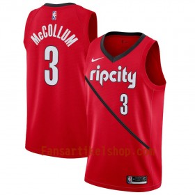 Portland Trail Blazers Trikot C.J. McCollum 3 2018-19 Nike Rot Swingman - Herren